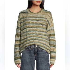 BDG Urban Outfitters Striped Textured Wool Blend Slouchy Sweater Women's Size S